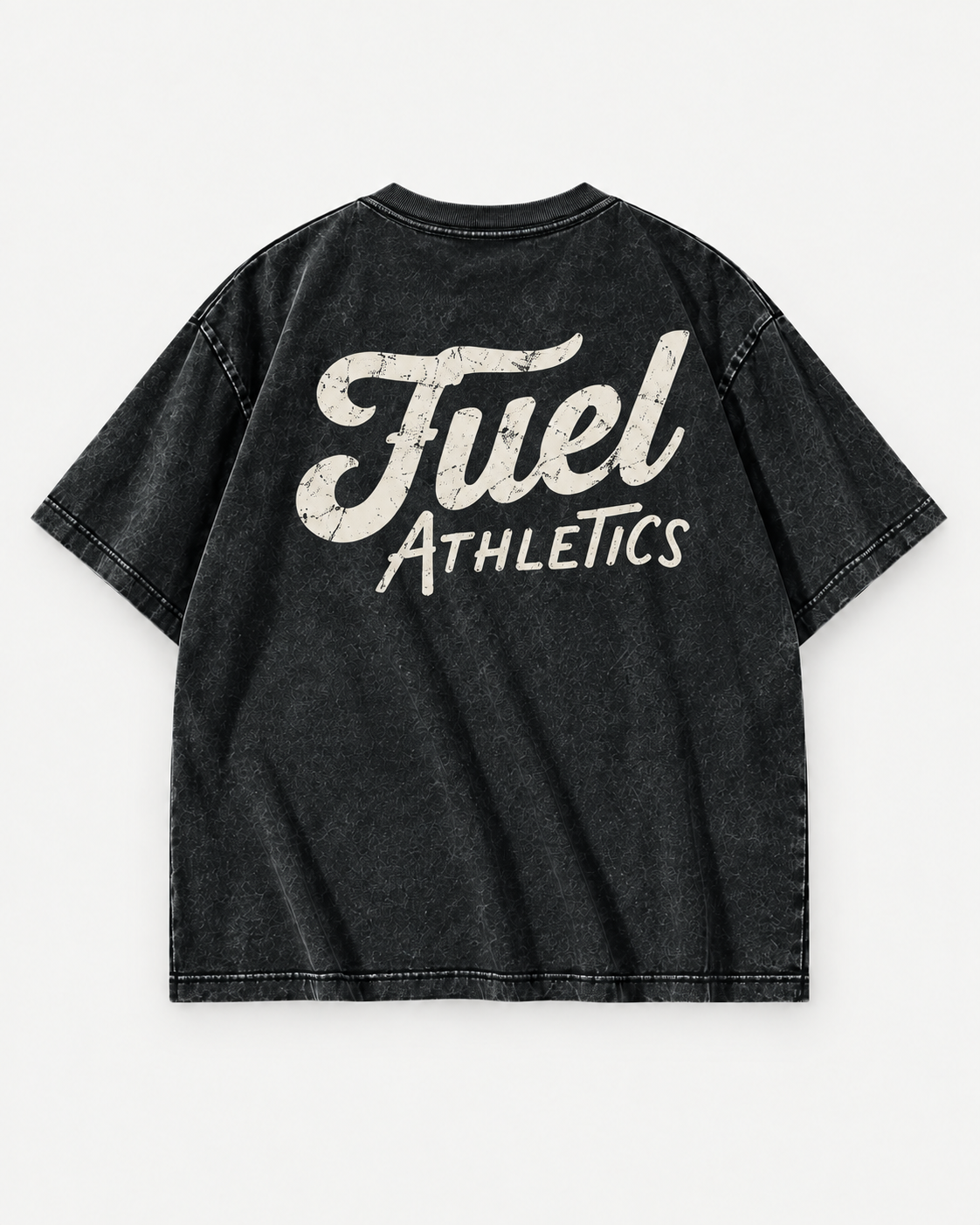 Black Fuel T-shirt back design mockup