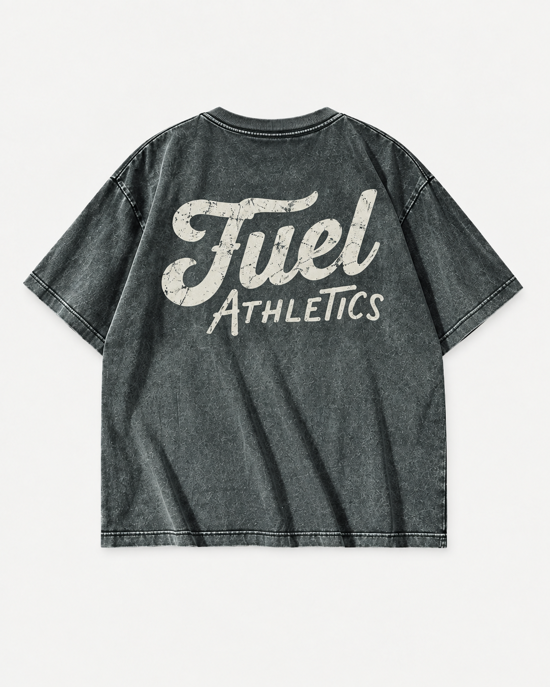 Silver Grey Fuel T-shirt back design mockup